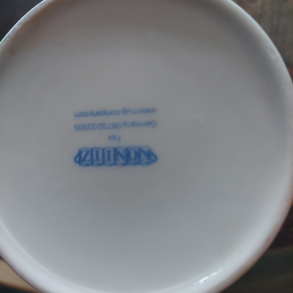 White German porcelain ampersand coffee mug by Kurtlz - Picture 2 of 3